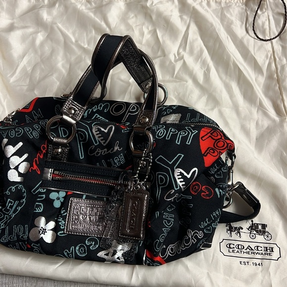 Authentic Coach Poppy Graffiti Bag - Picture 8 of 9